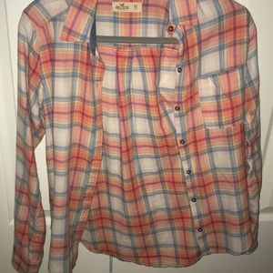 Pastel Plaid Top • HOLLISTER